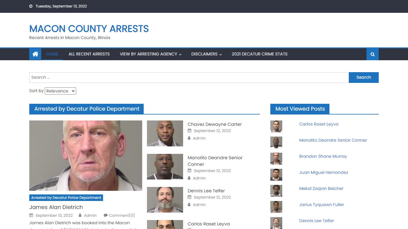 Home - Macon County Arrests